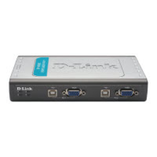 KVM 4 Ports VGA y USB Incluye 2 Cables DLink megacenter.cl